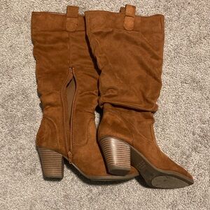 Forever 21 Tan Heeled Boots